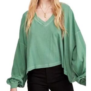 Free People Blouson Sleeve Tee